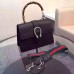 Gucci Dionysus leather top handle bag 421999 Black