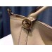 Gucci miss GG leather top handle bag 323675 Beige