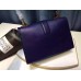 Gucci Cat Lock leather top handle bag 421997 Blue Leather