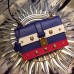 Gucci Cat Lock leather top handle bag 421997 Blue Leather