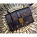 Gucci Cat Lock leather top handle bag 421997 Black Leather