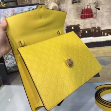 Gucci Sylvie Gucci Signature bag 431665 Yellow(XIAOYA-722704)