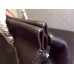 Gucci lady tassel leather top handle bag In Black 354469