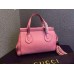 Gucci lady tassel leather top handle bag In Pink 354469