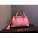 Gucci lady tassel leather top handle bag In Pink 354469