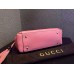 Gucci lady tassel leather top handle bag In Pink 354469