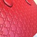 Gucci Padlock Gucci Signature top handle 428207 Hibiscus red