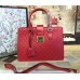 Gucci Padlock Gucci Signature top handle 428207 Hibiscus red