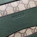 Gucci GG Supreme Briefcase Bag With Rainbow Strap 484663 Green 2017