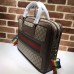 Gucci GG Supreme Briefcase Bag With Rainbow Strap 484663 Nude 2017