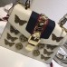 Gucci Sylvie Metal Animal Insects Studs Leather Top Handle Mini Bag 470270 White 2017