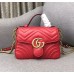 Gucci GG Marmont Mini Top Handle Bag 547260 Red