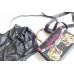 Gucci Lilith Embroidered Leather Top Handle Bag 453750 Tiger Black(YILU-722702)