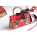 Gucci Lilith Embroidered Leather Top Handle Bag 453750 Tiger Red(YL-722701)