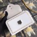 Gucci Frame Print Leather Top Handle Bag 495881 White 2018