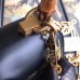 Gucci Frame Print Leather Top Handle Bag 495881 Black 2018