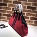 Gucci RE(BELLE) Suede Medium Top Handle Bag ‎516459 Red 2018