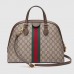 Gucci Ophidia GG Medium Top Handle Bag 524533 Tan 2018