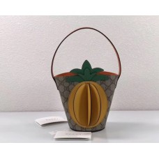 gucci Children's GG bucket bag with pineapple 580850