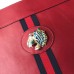 Gucci Vintage Web Rajah Large Tote Bag 537219 Leather Red 2019
