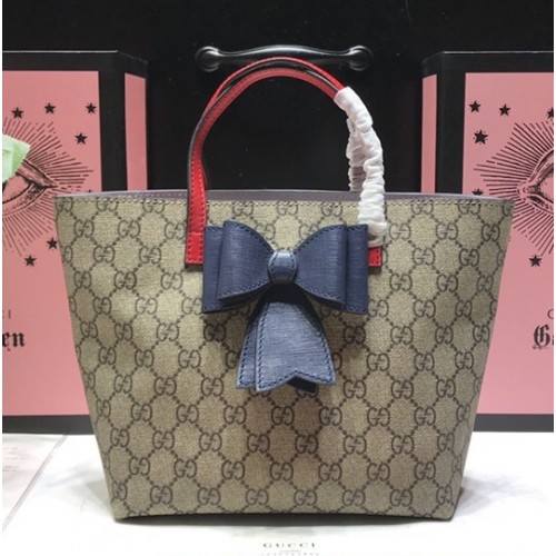 GG Supreme Bow Bow Tote 410812 Blue