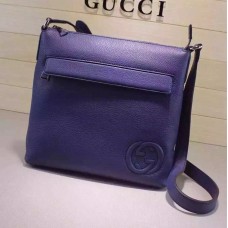 Gucci Blue Leather messenger 322059