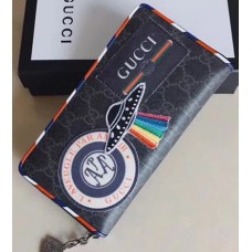 Gucci Courrier GG Supreme Zip Around Wallet 496342