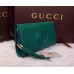Gucci Soho leather clutch 336753 Green