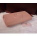 Gucci Soho leather clutch 336753 Beige