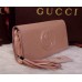 Gucci Soho leather clutch 336753 Beige