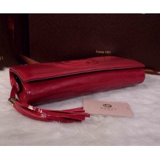 Gucci Soho leather clutch 336753 Red