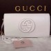 Gucci Soho leather clutch 336753 White