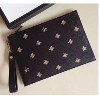 Gucci Bee Star Leather Pouch 495066 2017