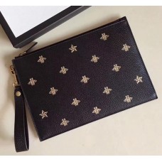 Gucci Bee Star Leather Pouch 495066 2017