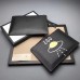 Gucci Ghost Calfskin Leather Space Boat Zip Pouch 457010 Black 2017