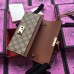 Gucci Padlock GG Canvas and Calfskin Continental Chain Wallet 453506 Black