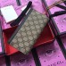 Gucci Padlock GG Canvas and Calfskin Continental Chain Wallet 453506 Black