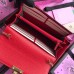 Gucci Padlock Calfskin Continental Chain Wallet 453506 Red