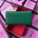 Gucci Padlock Calfskin Continental Chain Wallet 453506 Green