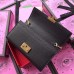 Gucci Padlock Calfskin Continental Chain Wallet 453506 Black