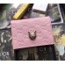 Gucci Signature Card Case with Cat 548057 Pink