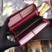 Gucci Signature Zip Around Wallet with Cat 548058 Red 2018