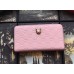 Gucci Signature Zip Around Wallet with Cat 548058 Pink 2018
