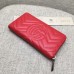 Gucci GG Marmont zip around wallet  443123 red