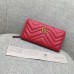 Gucci GG Marmont zip around wallet  443123 red