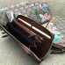 Gucci Tian zip around wallet 424893 Dark Brown