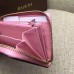 Gucci zip around wallet with embroidered face 431392 pink