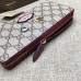 Gucci zip around wallet with embroidered face 431392 red