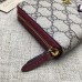 Gucci zip around wallet with embroidered face 431392 red