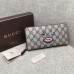 Gucci zip around wallet with embroidered face 431392 red